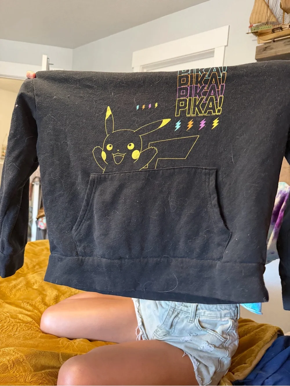 Kids pikachu hoodie good for every day use